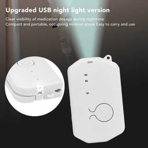 Intravenous Infusion Alarm with USB Light Adjustable Sounds Compact Design 2