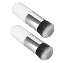 Travel-Friendly 2pcs Foundation Brush Set - Soft Fiber Easy to Use