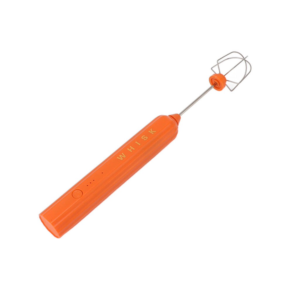 Wireless Handheld Electric Mixer - ABS & Stainless Steel, Orange-image-OPC-PJB8BDV-NEW
