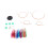 Assorted Color Circular Knitting Needle Set 3-8mm with Storage Bag 15