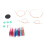 Assorted Color Circular Knitting Needle Set 3-8mm with Storage Bag 1