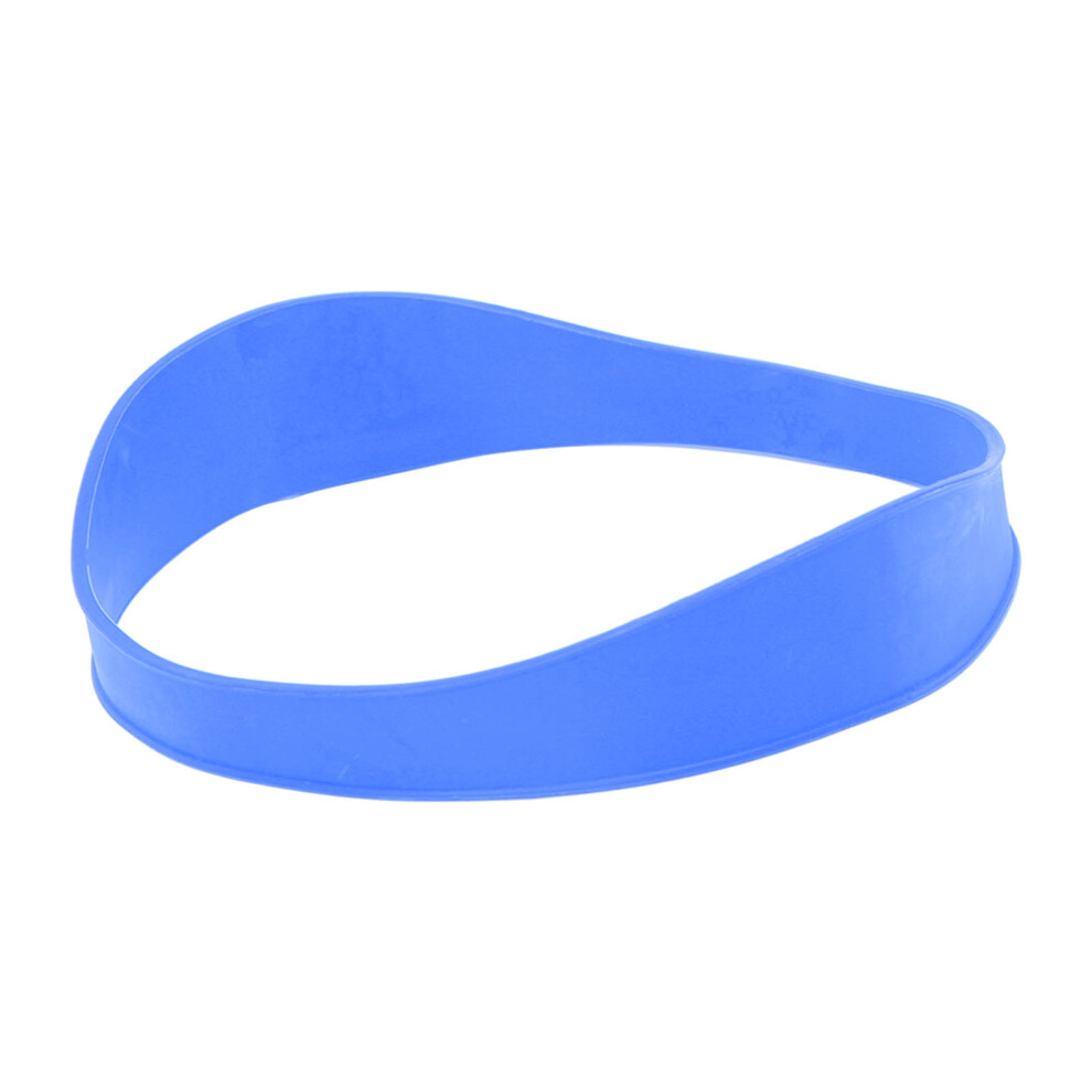 Blue Silicone Haircut Band For Home Use Curved Template For Neckline Shaving
