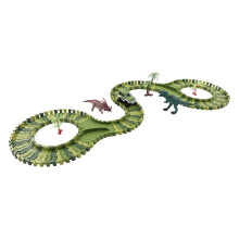 Flexible Dino Race Track - Electric Car Playset for Creative Kids
