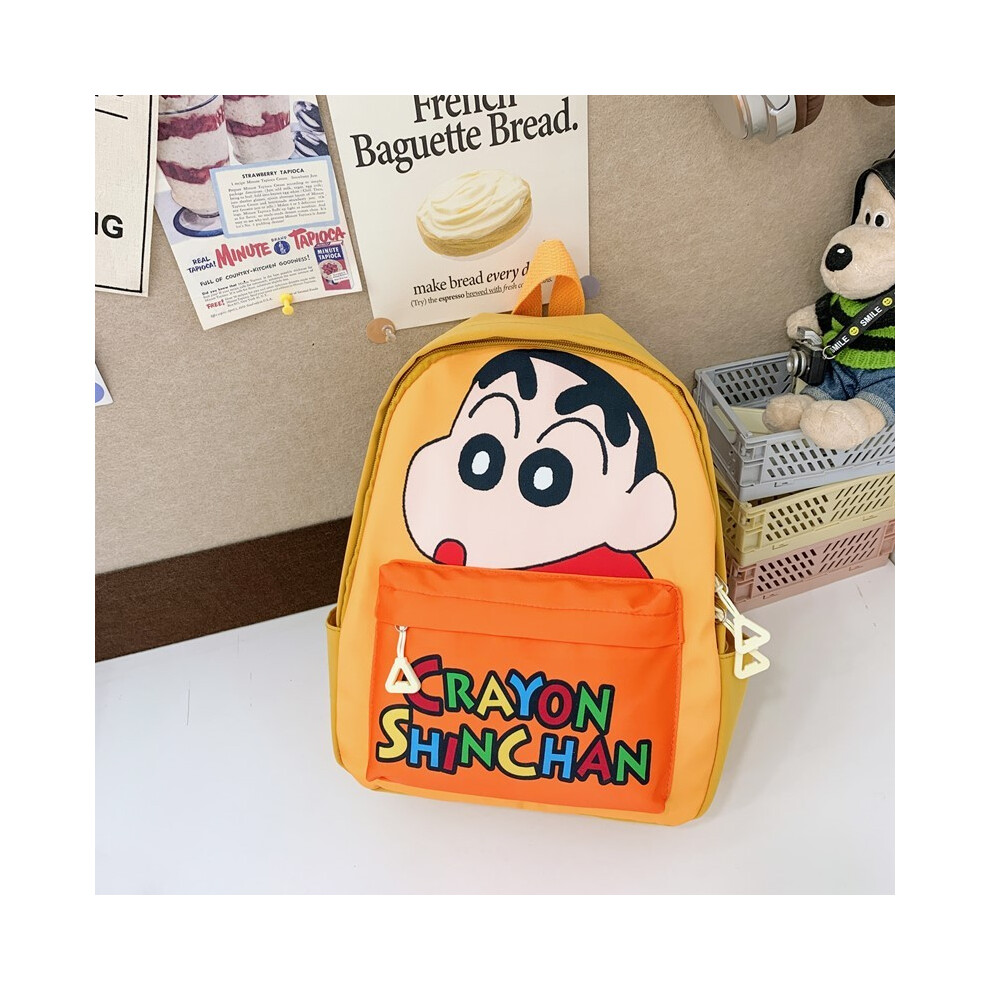 (Orange) Shin Crayon Chan Action Kamen Letters Cartoon Backpack Children Pattern-image-OPC-PJB8GKK-NEW