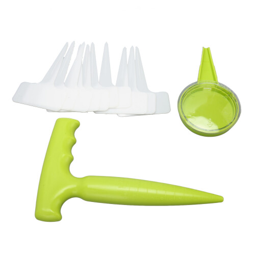 12pcs Seed Dispenser Set with 5 Dial Sowing Tools & Labels