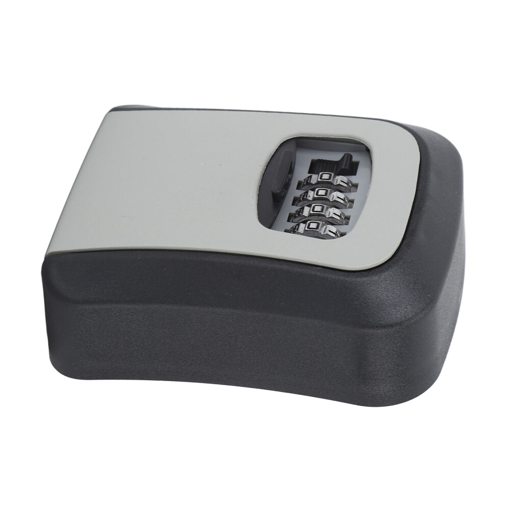 Waterproof Abs Alloy 5-Key Lock Box With Sliding Guard, Grey 9471332137091