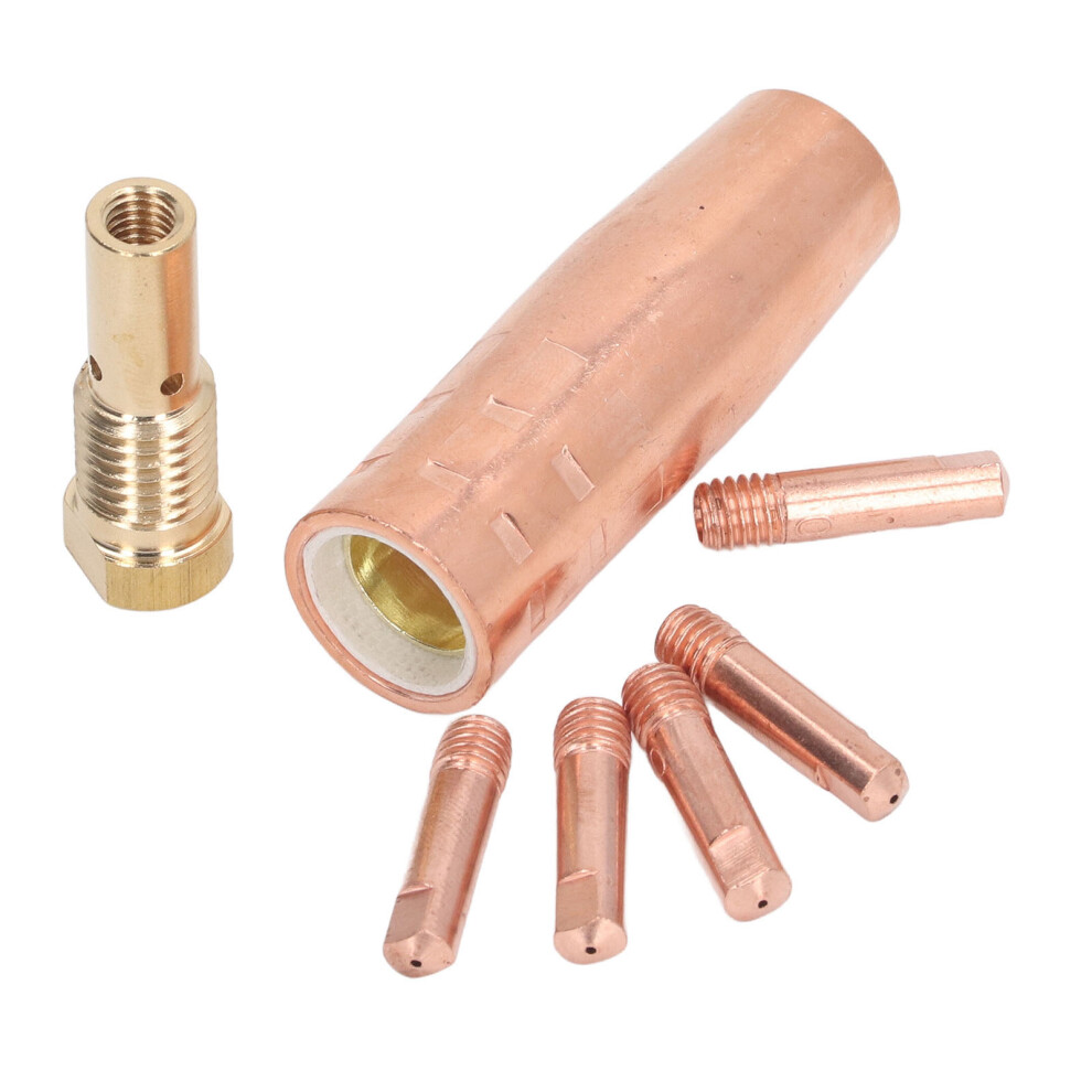 Brass Mig Welding Gun Nozzle Tips Kit For Fc90/80Gl 0.8Mm 8491332139407