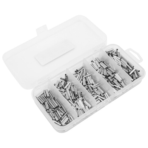 500PCS Single Double Barrel Crimping Sleeve 2