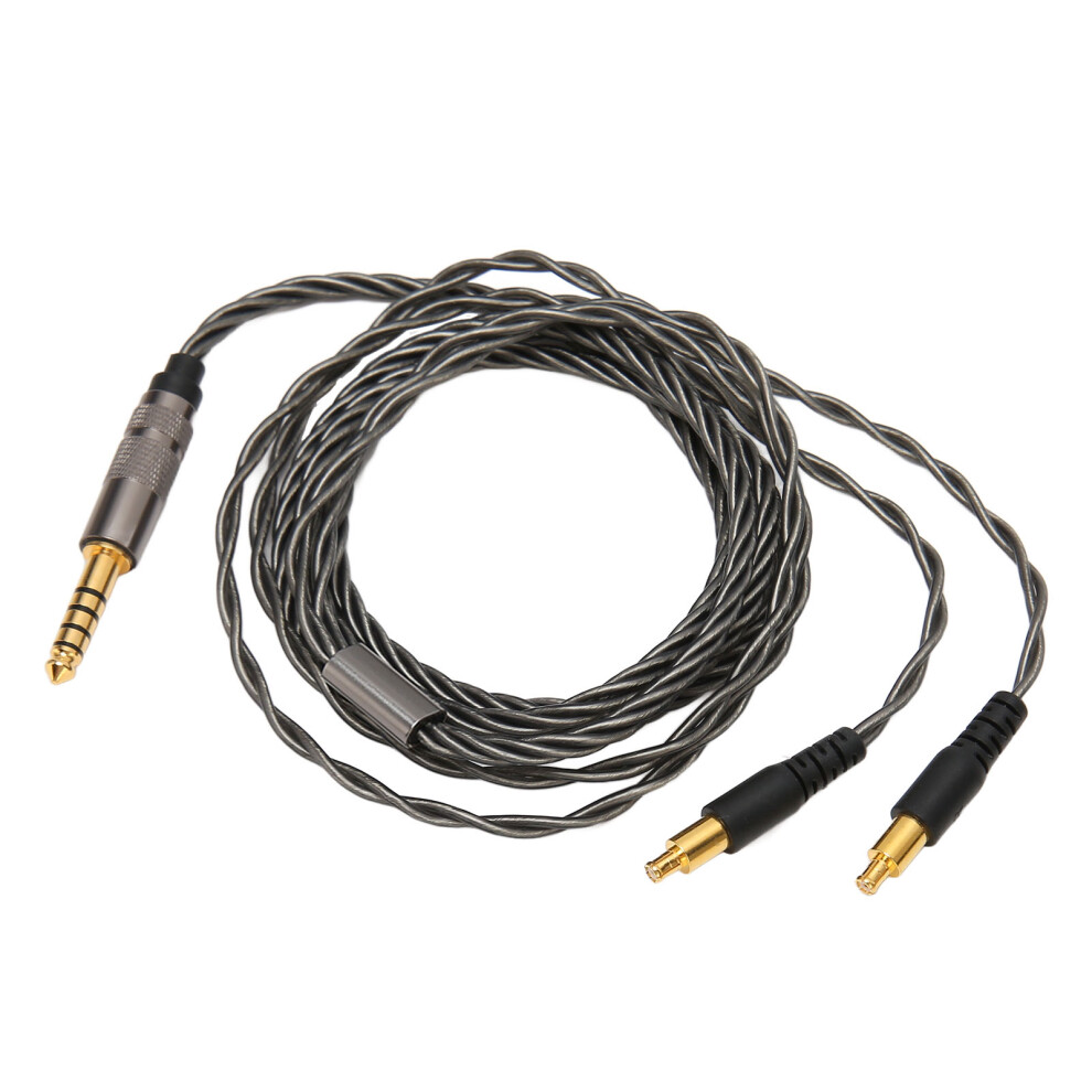 4.4Mm Plated Copper Earphone Upgrade Cable 125Cm For High-End Headphones Silver 8761332140568