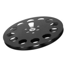 7 Inch Aluminum Alloy Takeup Reel for 1/4 Inch Tape, Grey, 11 Holes