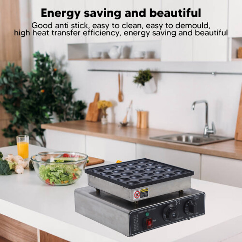 Electric Waffle Maker 950W 25-Hole Non-Stick Baking Pan 220V 2