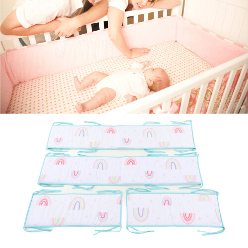 Cute Printed Crib Edge Protectors - Style 1 Safe and Breathable 2