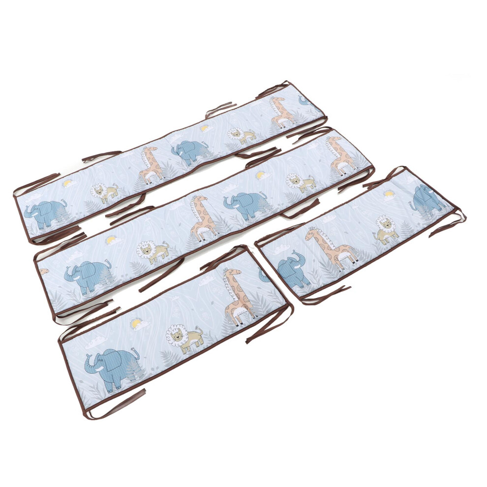Breathable Crash-Proof Soft Wrap Bumper Pad for Crib Boys Girls
