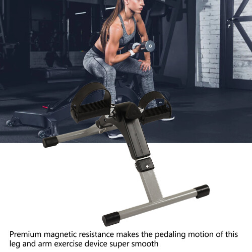 LCD Display Pedal Exerciser: Quiet Cycle for Leg & Arm Exercise 2