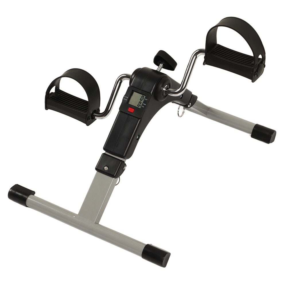 LCD Display Pedal Exerciser: Quiet Cycle for Leg & Arm Exercise