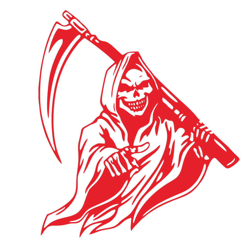 Grim Reaper Scythe Car Sticker Universal Adhesive 9121376166907