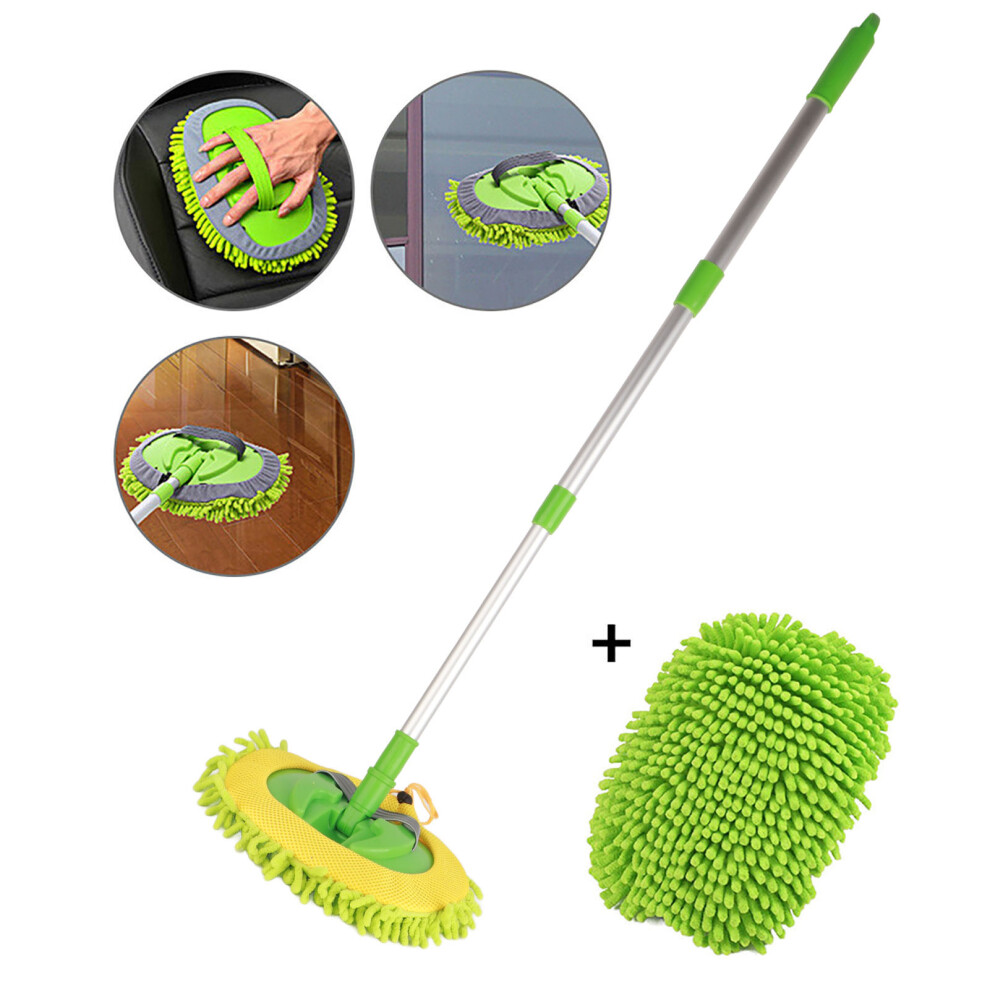 Car Wash Mop Mitt with Extendable Handle Chenille