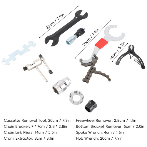 Multi-Function Bike Repair Tool Set Crank Puller & Chain Breaker Green 1