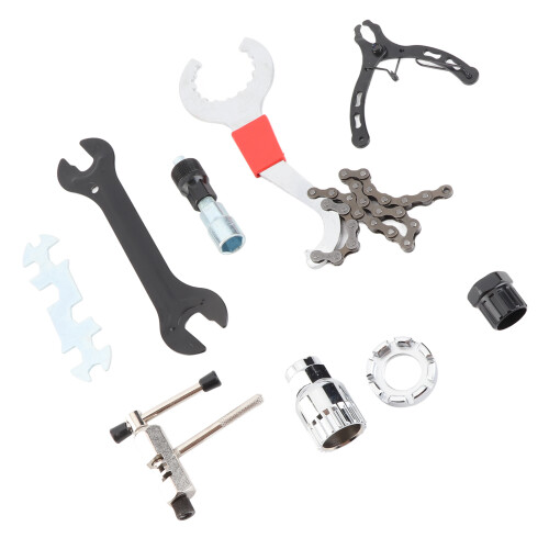 Multi-Function Bike Repair Tool Set Crank Puller & Chain Breaker Green