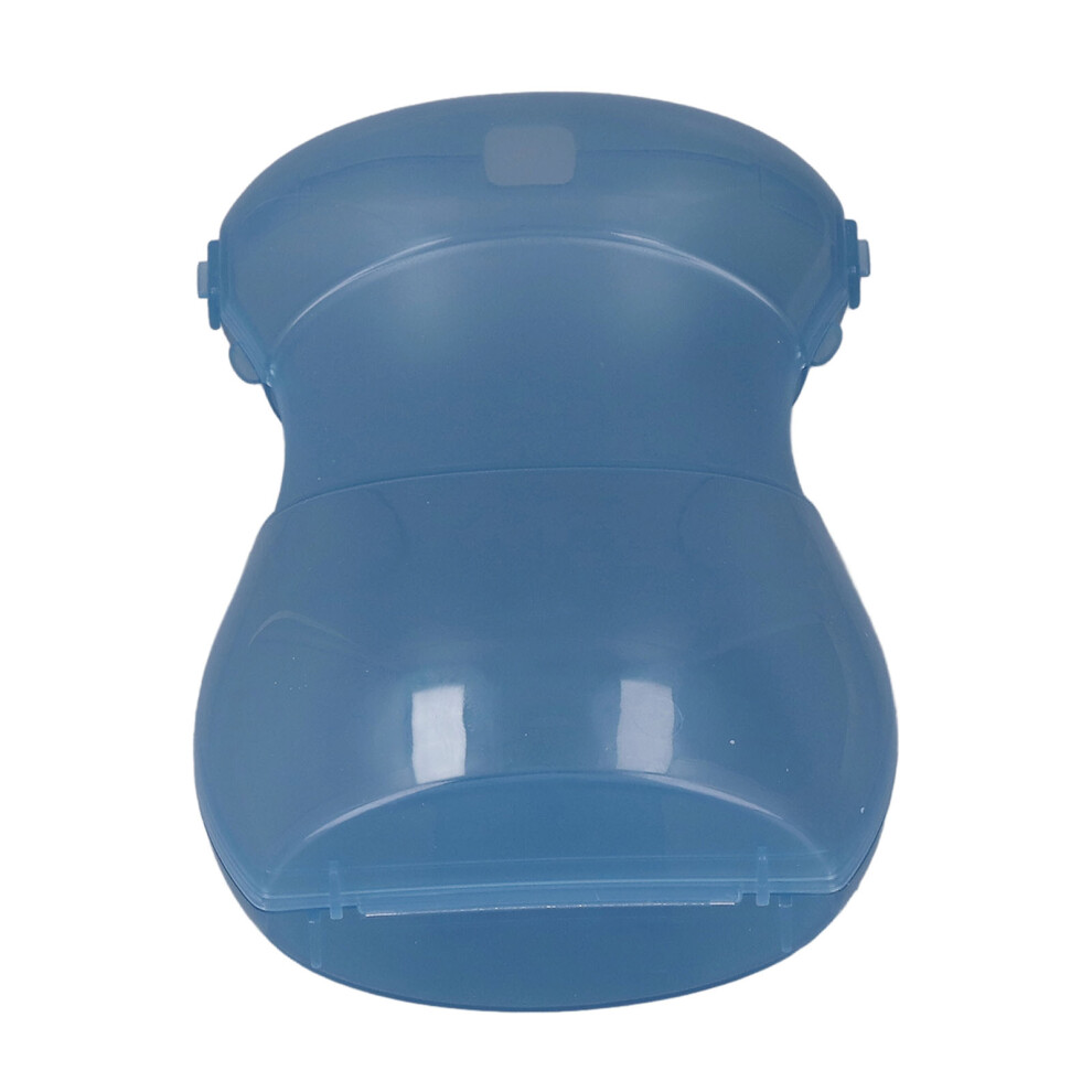 Secure Grip Baby Juice Box Holder - No Mess Feeding Pouch - Blue