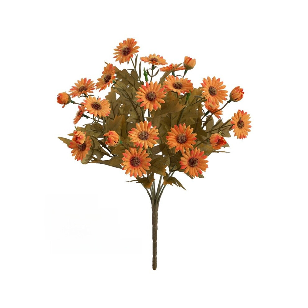 (Orange) Morifolium Faux Dendranthema Bouquet For Living Room Decor Props And Photography
