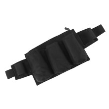 Waterproof Garden Tool Belt with 6 Pockets, Adjustable, Oxford Fabric Black