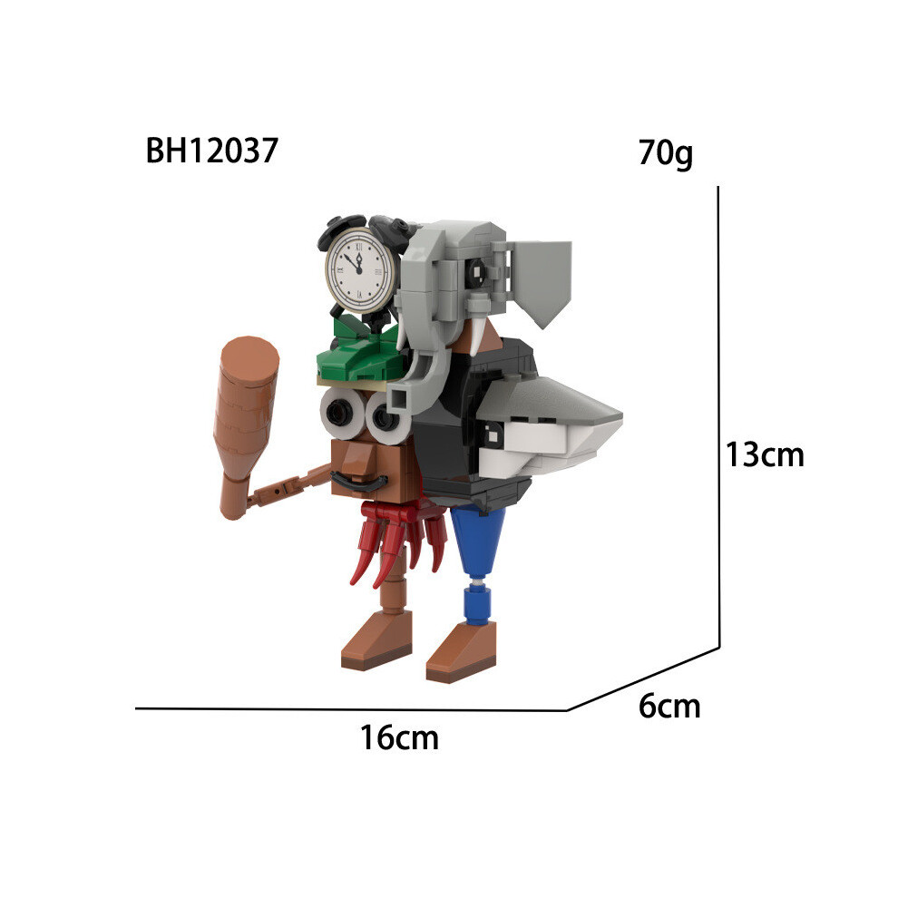 (StyleA) Italiana Brainrot Assembling Building Block Models For Creative Kids Activities