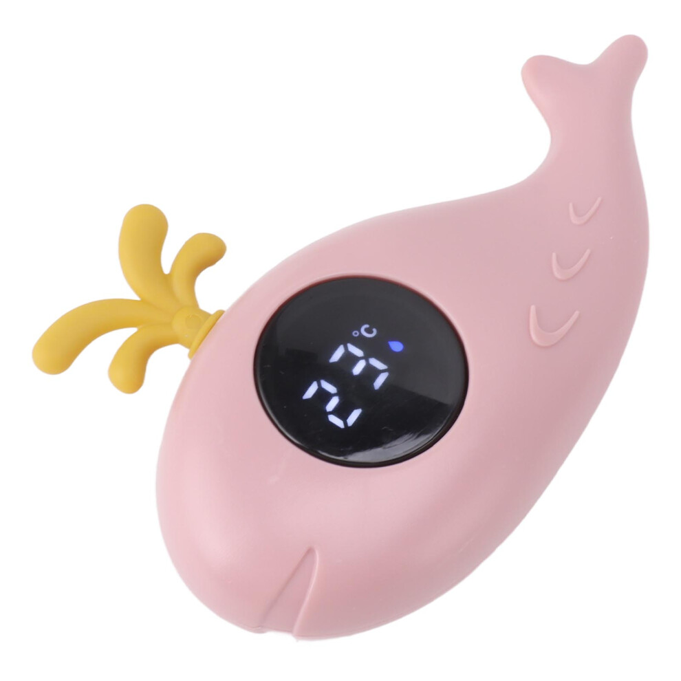 Baby Bath Thermometer Digital Whale Cartoon Water Temperature Gauge Pink