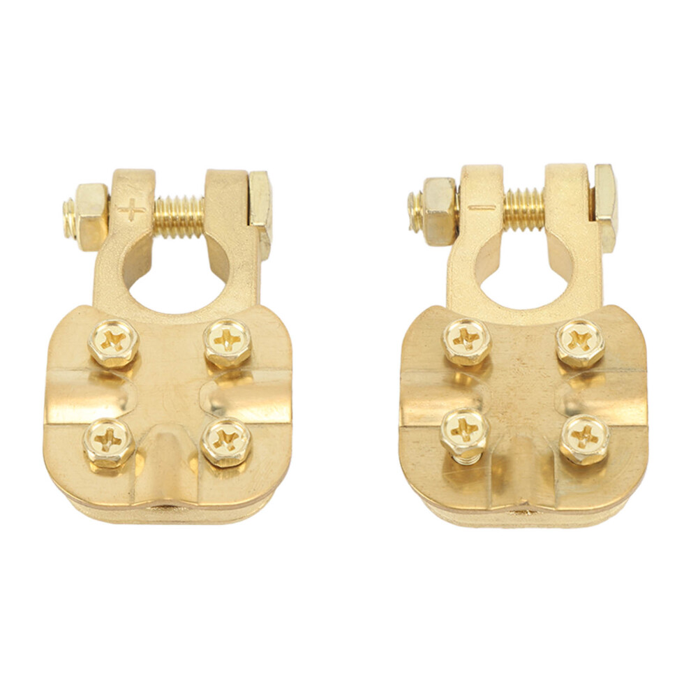 2Pcs Brass Battery Terminal Connectors, 1-3 Way, 2-4/0 Awg 8481332163489