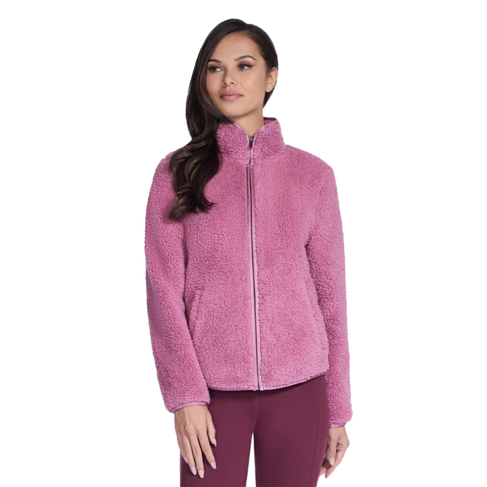 Skechers Women's (8-10 Uk, Rose) / Sherpa Jacket Size 8