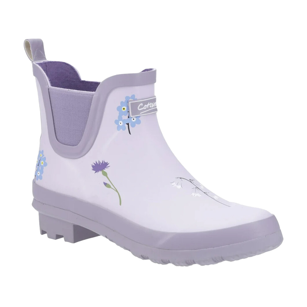 (4 UK, Lilac) Cotswold Womens/Ladies Wild Flowers Wellington Boots