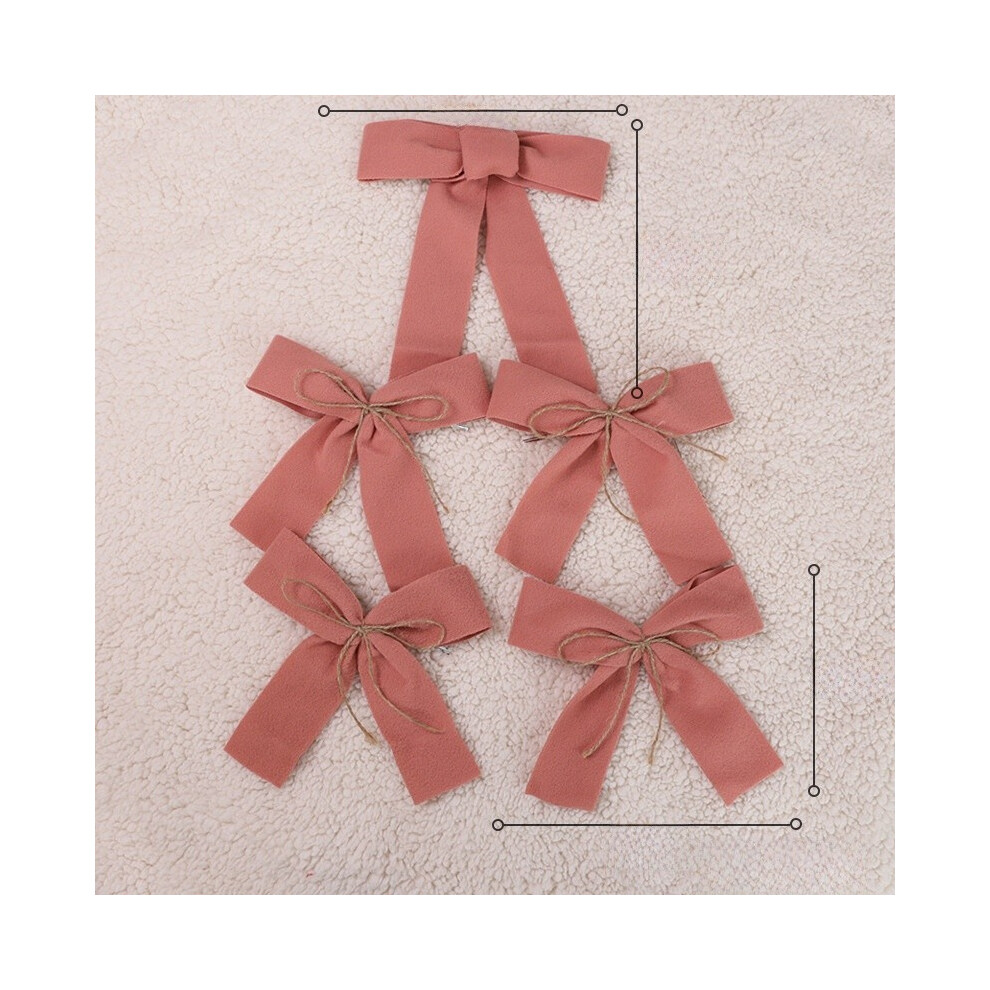 (Pink 5Pcs) Ornament Tree Christmas Pack Colorful Butterfly Bows Festive Gift Celebration-image-OPC-PJBB5VY-NEW