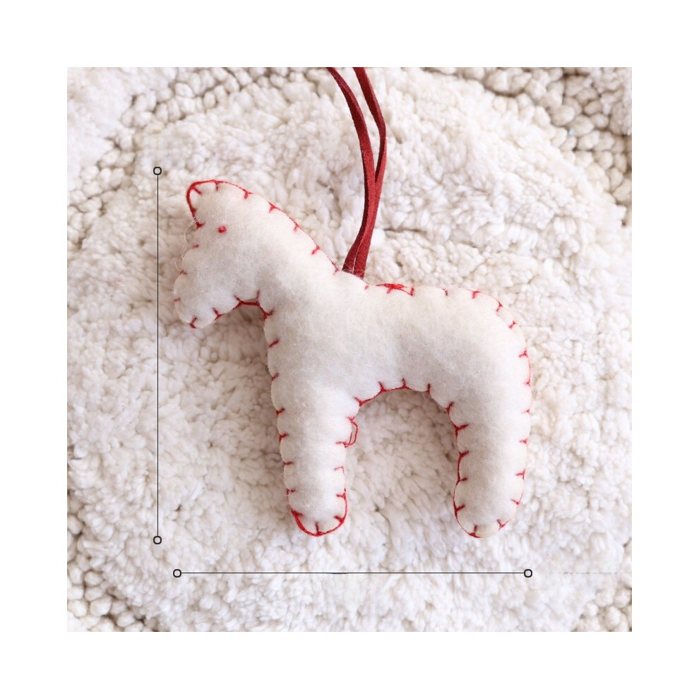 (White Pony) Modern Christmas Scene Decor Snowman Holiday Figurines Supplies Festive Display-image-OPC-PJBB6GF-NEW