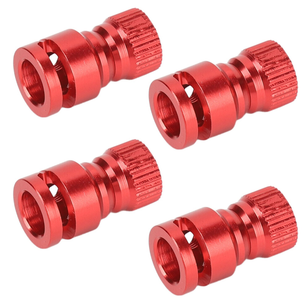 Red 4Pcs Aluminum Rc Body Shell Mount Hole Locator For Pc Pvc