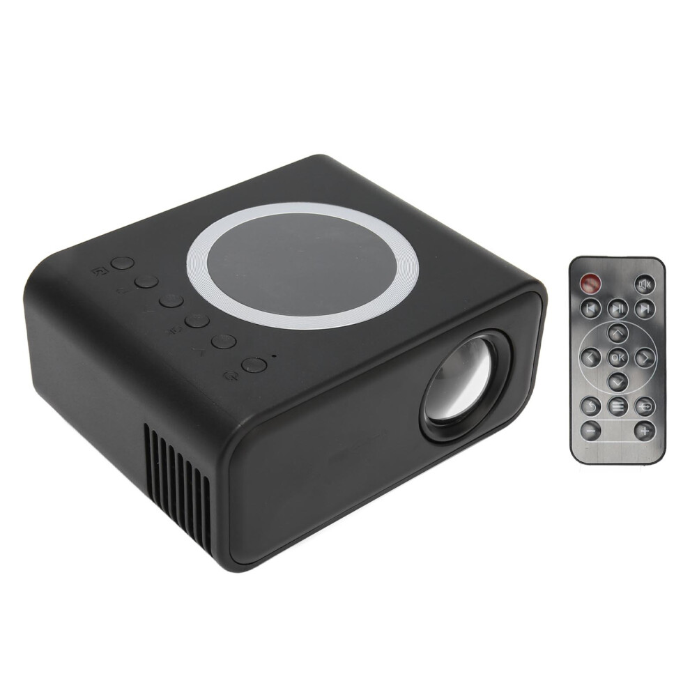 Mini 1080P Led Portable Projector 16-100In With Ir Remote Black 4141332170453