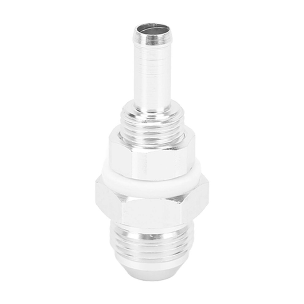 8An Male Flare Bulkhead To 5/16 Hose Barb Fuel 9121376171062