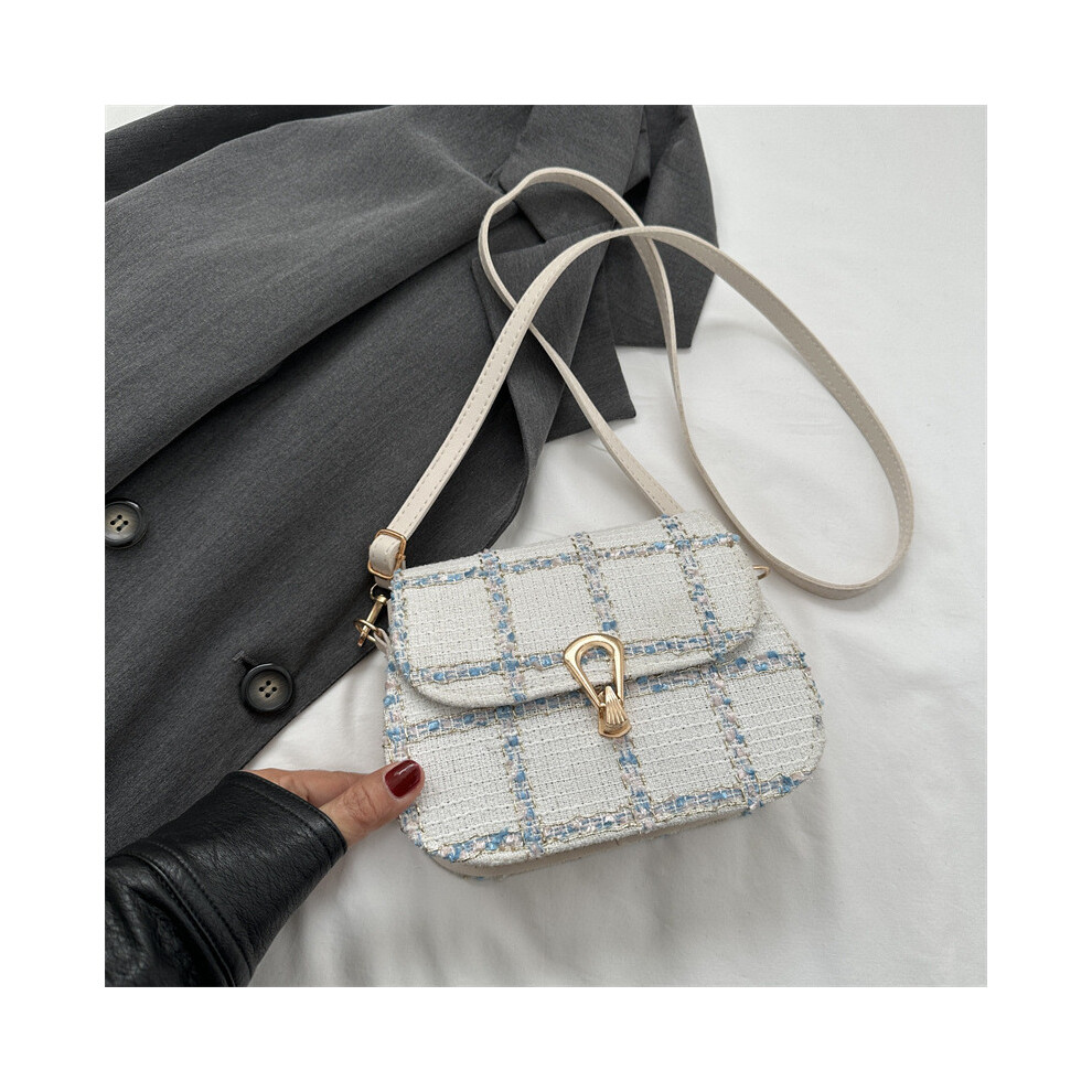 (White) Elegant Minimalist Womens Canvas Crossbody Bag With Unique Saddle Design Everyday Use For-image-OPC-PJBB7WP-NEW