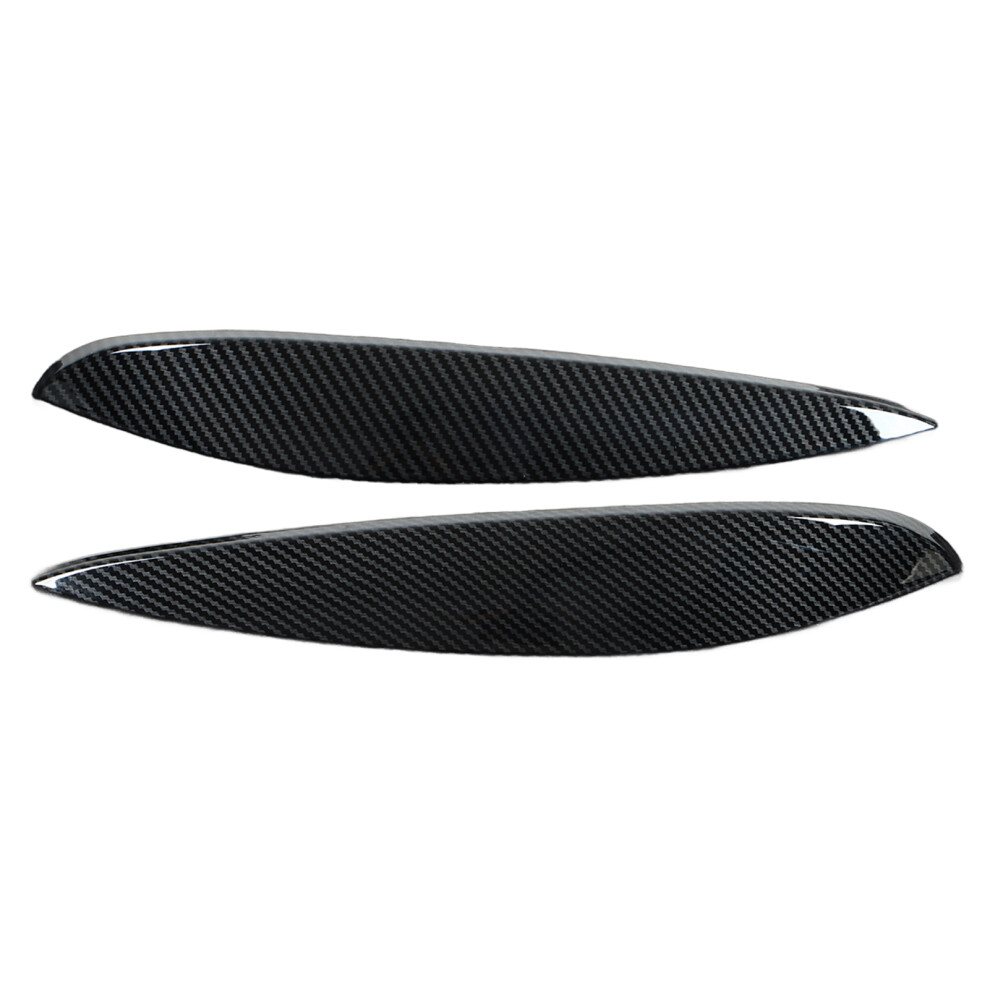 2Pcs Headlight Eyebrow Left Right Abs Replacement 9121376171406