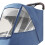 Universal Linen Blue Stroller Rain Cover Waterproof Windproof Coldproof Dustproof 7