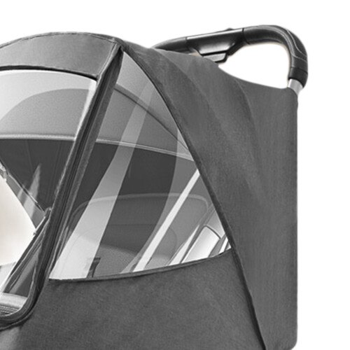 Universal Linen Gray Stroller Rain Cover Waterproof Windproof Dustproof Shield 2