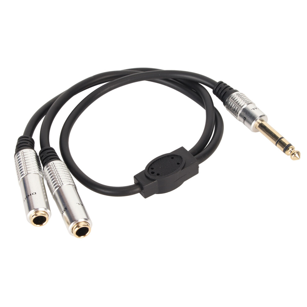 1/4 Inch Stereo Splitter Y Cable 6.35Mm Male To Dual Female 19.7In 4131332176425