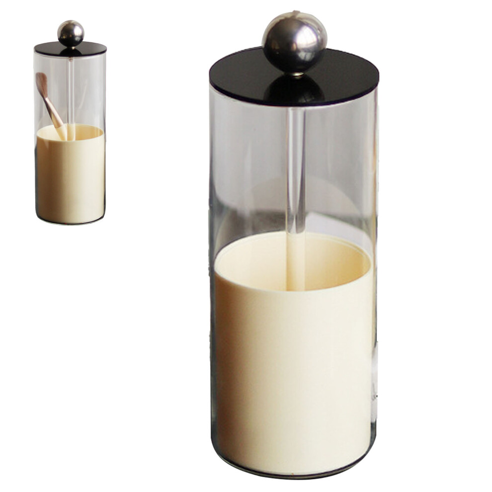 Black Liftable Dustproof Makeup Brush Holder, 23.5X8.5cm