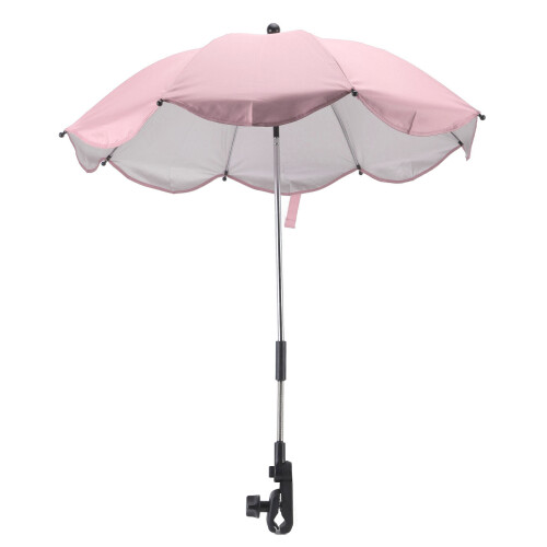 Pink 14in Stroller Parasol UV Protection & Strong Wind Resistance 2
