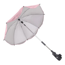 14 Zoll UV-geschützter rosa Kinderwagen-Schirm, 78x66 cm