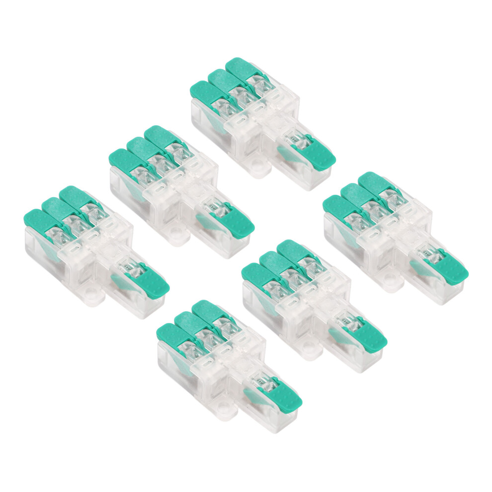 Y613g 10 Pcs Wire Connectors 1 In 3 Out Flame Retardant For 10-20Awg 41A 450V 7891332180965