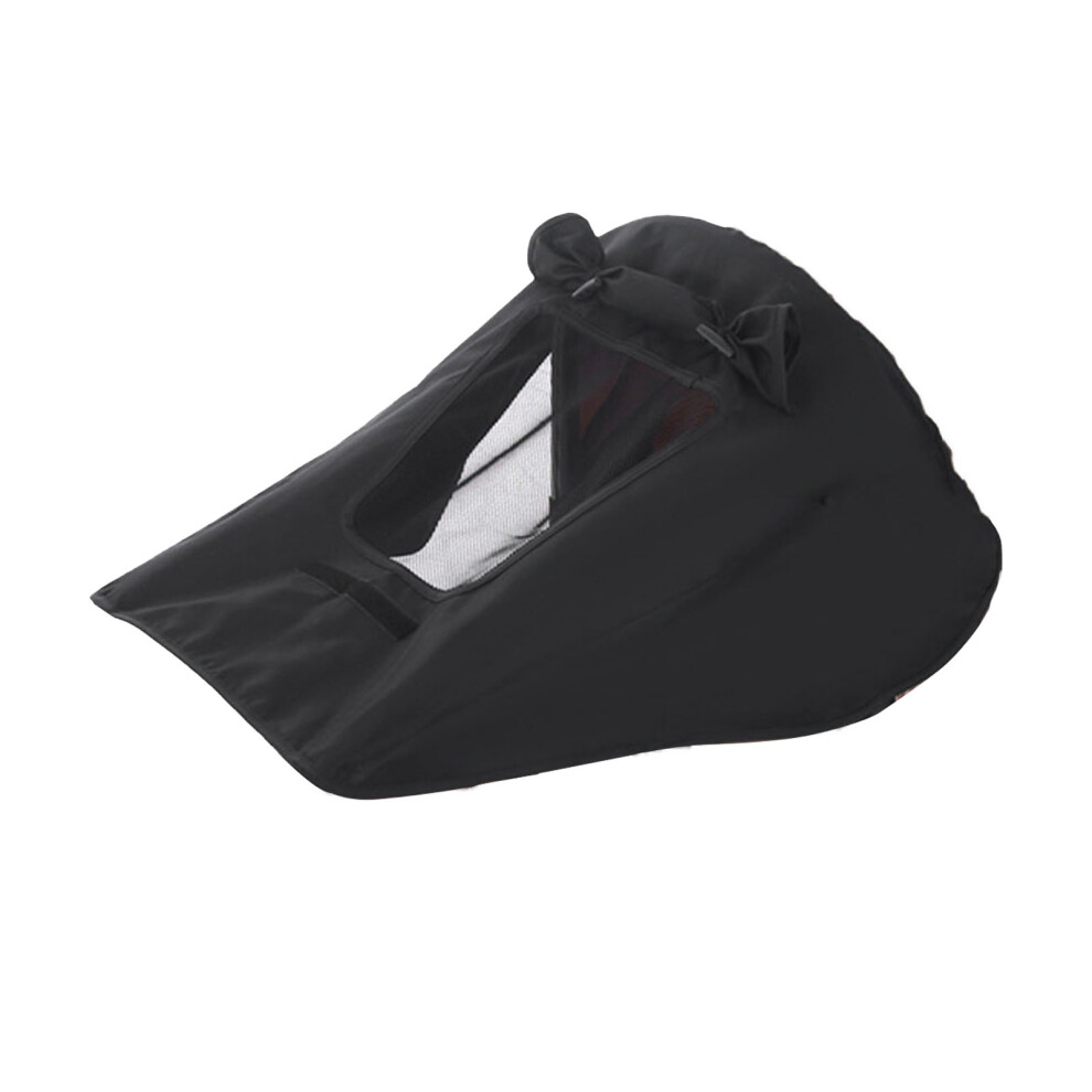 Universal Baby Stroller Awning Sunshade Uv Rainproof Canopy Black