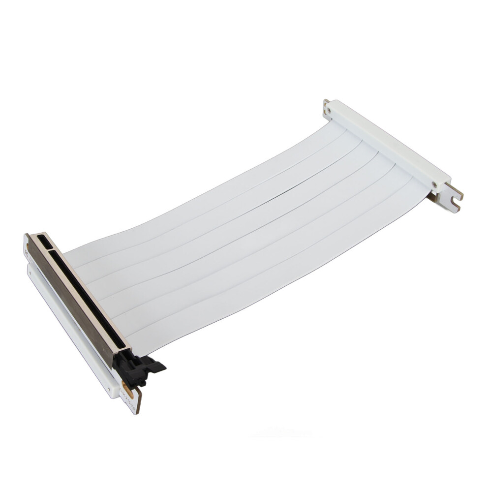 50Cm Pcie 3.0 X16 Riser Cable 180 Flexible Reverse Gpu Connector White 5071332181892