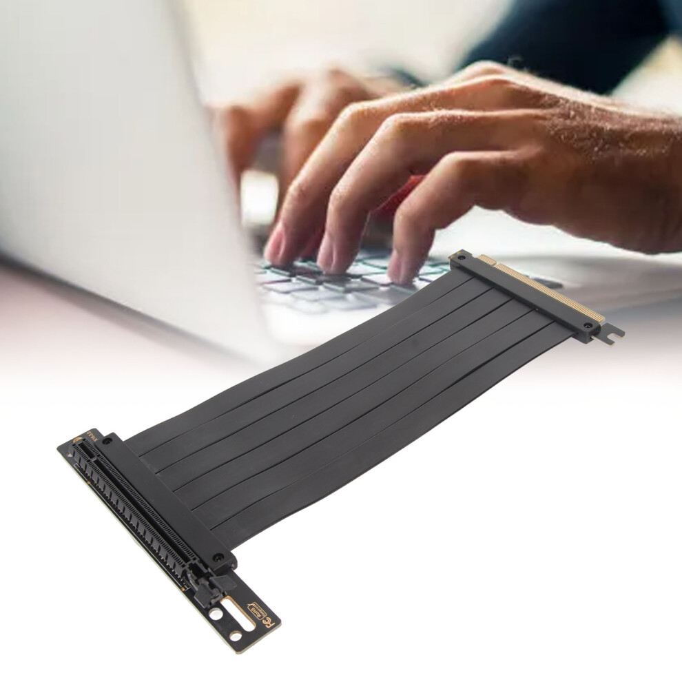 High Speed Pcie 3.0 X16 Riser Cable 60Cm Flex Extender Card Black 9301332182169