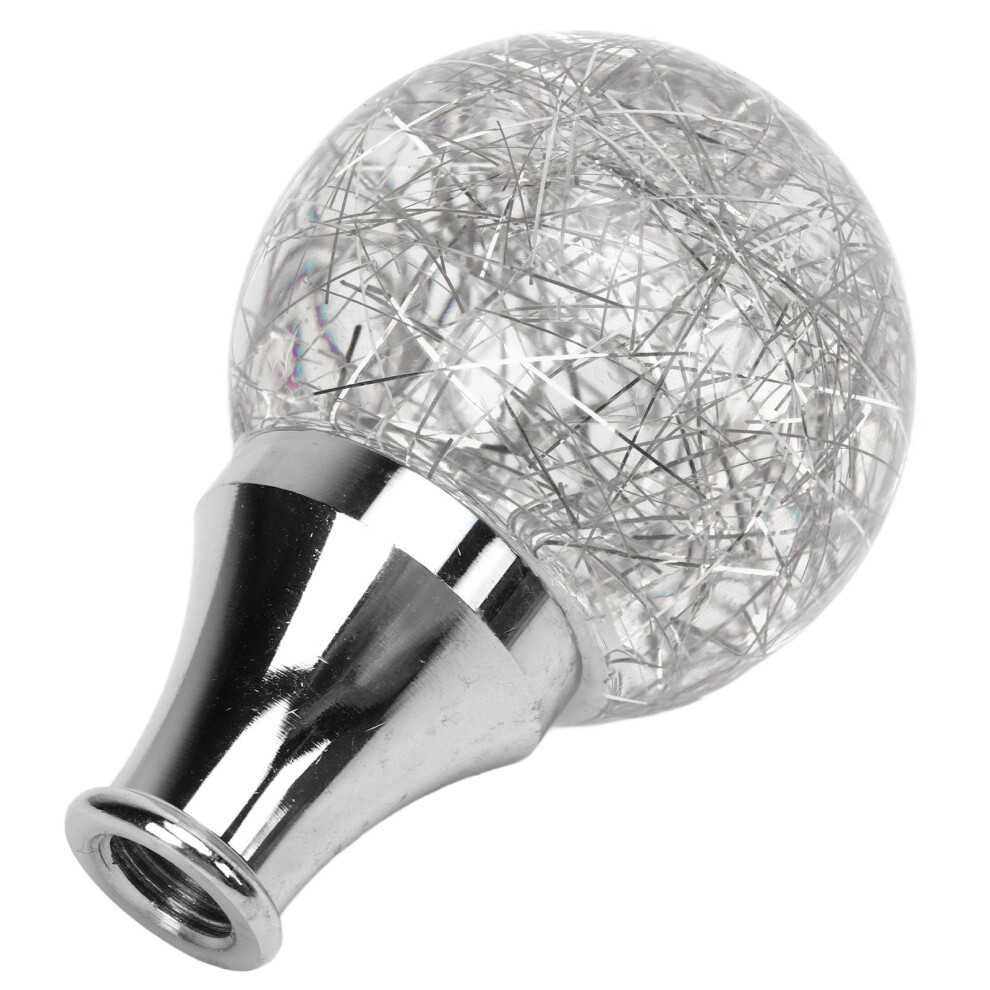 Universal Round Ball Shift Knob 11Mm Adapter For Most Cars Silver 3281332183273