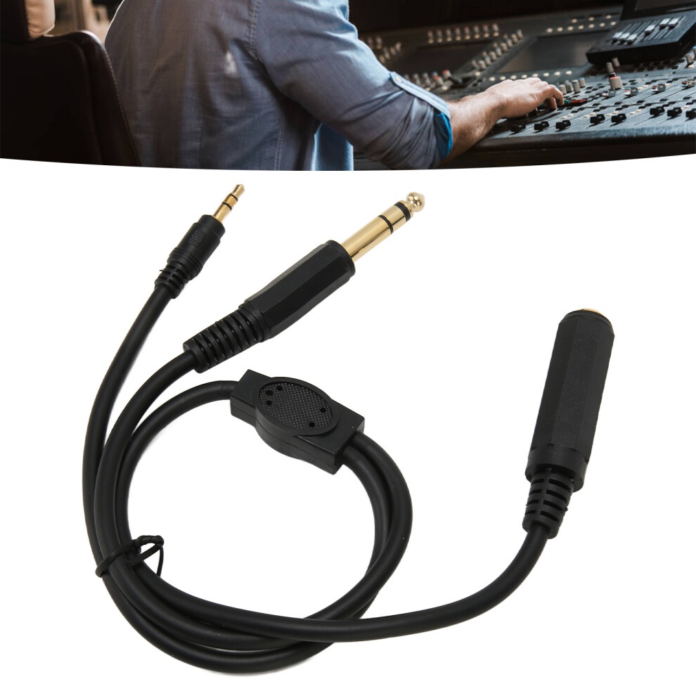 6.35Mm Female To 6.35Mm Male & 3.5Mm Male Splitter Cable 50Cm 8471332183549